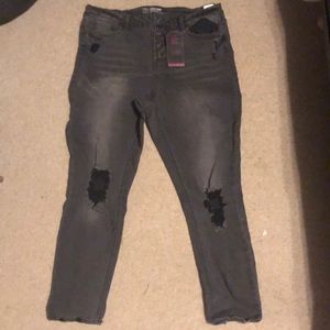 High rise skinny jeans